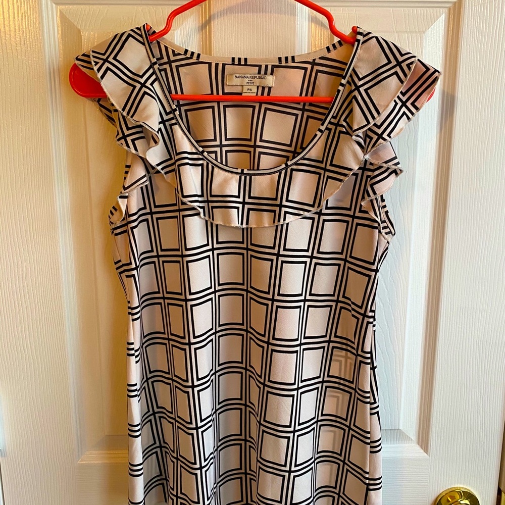 Black & White Geometric Blouse